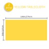 Table Cloth Rectangle Table 2 Pack Yellow Table Cloth Plastic