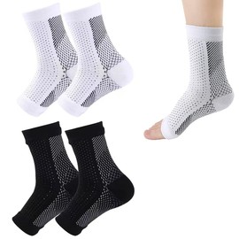 ZYBHMJE 2 Pairs Functional Socks for Neuropathy Neuropathy Socks Men Plantar Fasciitis Socks Prevent Ankle Injuries Neuro Socks for Men Women Socks for Neuropathy Pain Ligament Damage Sprained Ankle