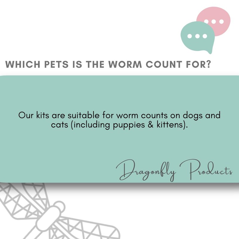 Dragonfly Products Worm Count Test Kit for Dogs and Cats