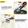 Soap Dispensing Scrubbing Brush with Handle - Efficient Washing Up