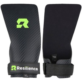 RESILIENCE Roads for Crossfit, Gym and Calisthenics, Grips with Extra Padding, Tear Protection and Blisters, Ideal for Weightlifting, Calisthenics and Strength Exercises (X-Large)