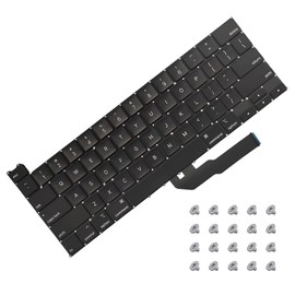 New US Keyboard with Flex Cable + Screw Kit EMC 3348 Replacement for MacBook Pro 13" A2251 2020 Year