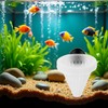 1 Pc White Cone Shape Aquarium Red Worm Fish Feeder