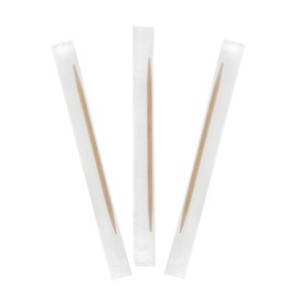 Royal FBA_RIW12S Plain Individual Cello Wrapped Toothpicks, Package of 1000, 2.5", Beige