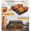 Bachdomc Cast Iron Loaf Pan With Lid, 9×5 in – 2‑in‑1 Heavy‑Duty