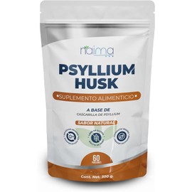 NAIMA Psyllium Husk en Polvo, 300gr Fibra Natural para la Digestión y el Bienestar 100% Natural Y 100% Psyllium Husk Sin aditivos, colorantes ni saborizantes