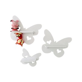 PsGreen Set of 3 Butterfly White Suitable for Toniebox Tonie Figures