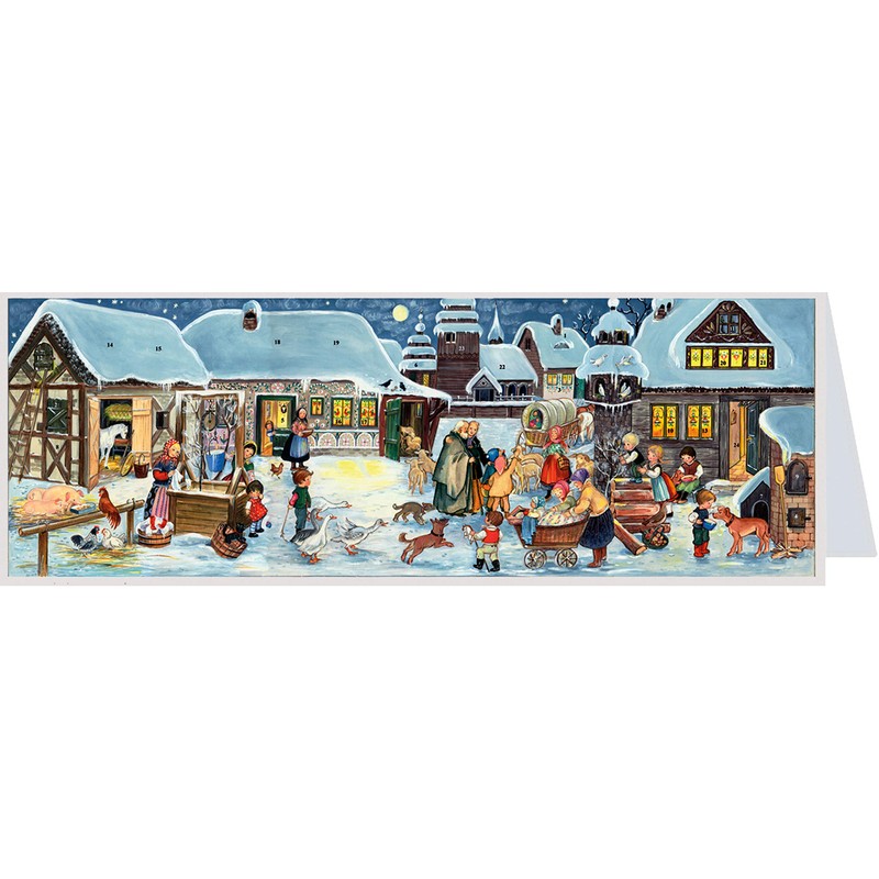 Richard Sellmer Verlag Postcard Advent Calendar Winter in the Countryside