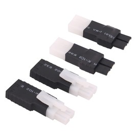 rflaueo 4pcs Compatible with TRX to Plug for Tamiya Male Female RC Connector Adapter(E45-4)