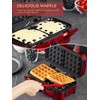 FOHERE Waffle Maker 3 in 1 Sandwich Maker 1200W Panini