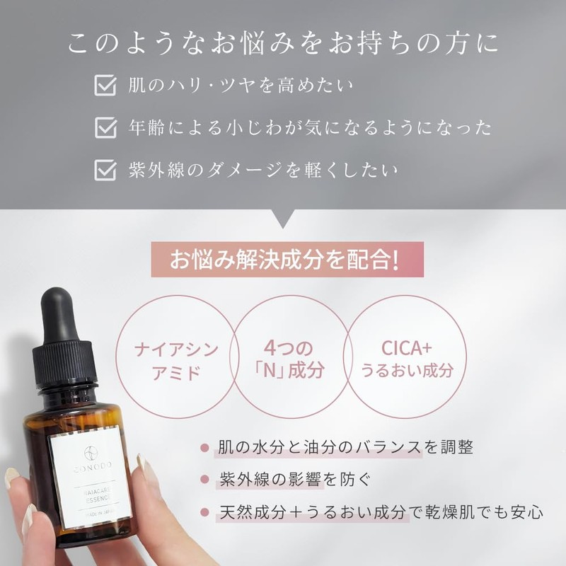 【Contains 20% Niacinamide】CONODO Niacinamide Skin Serum 30ml CICA Hyaluronic Acid