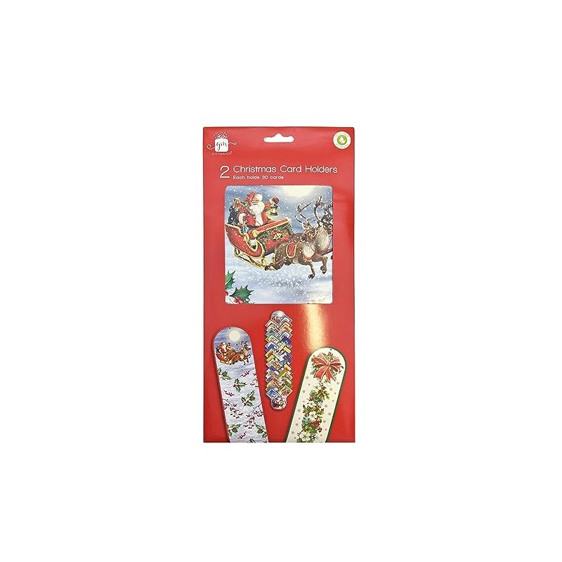 Widdle Gifts Christmas Card Holder for the Wall - Pack