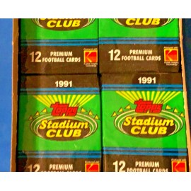 1991 Stadium Club Sealed Wax Pack! Hunt For GEM 10 Favre RC! + Combined Shipping