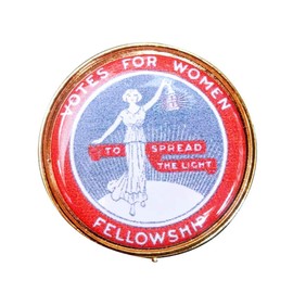 Portrayer Votes for Women Fellowship Suffragette Badge: To Spread the Light