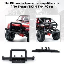 Front Bumper Rear Bumper Sets RC Crawler Bumper Aluminum Alloy Bumper Compatible with 1/10 Traxxas TRX-4 Trx4 RC Car