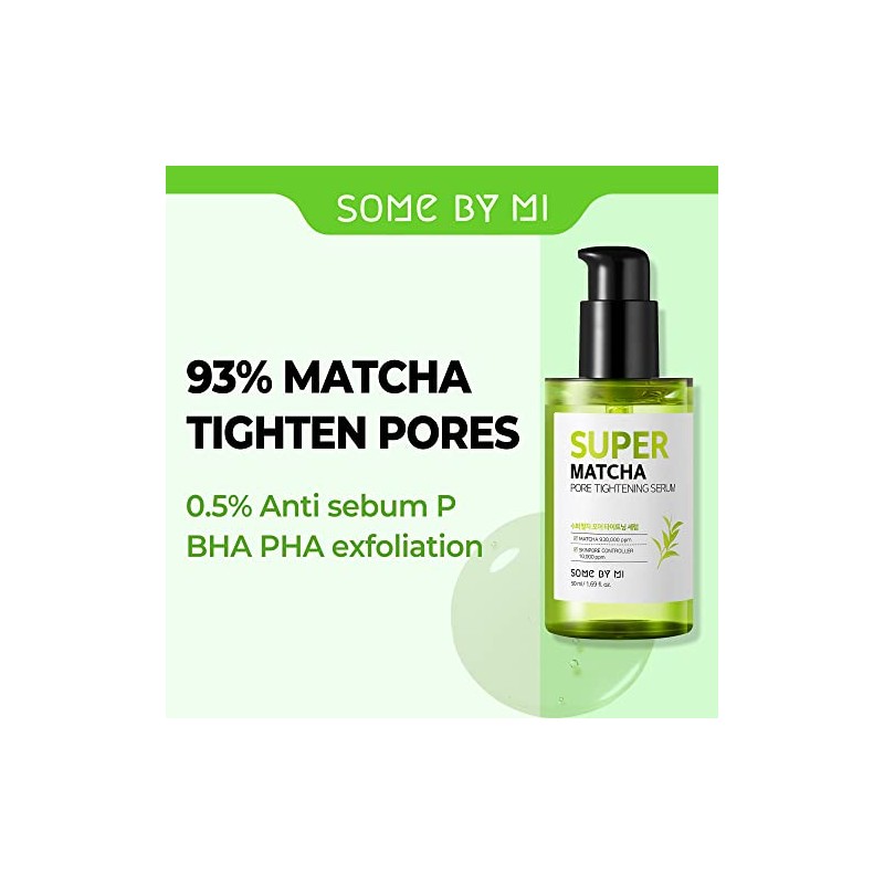 SOME BY MI Super Matcha Pore Tightening Serum - 1.69Oz,