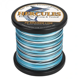 Hercules PE 8-Strand Braided Fishing Line, High Sensitivity, Durable, No Stretch, Anti-Degradation, Camouflage Blue, No. 1.5, 328.1 yds (300 m), 20 lbs (9.1 kg), Φ 0.008 in. (0.20 mm)