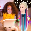 Mannequin Head with Hair, 29'' Training Head Braiding Doll Head
