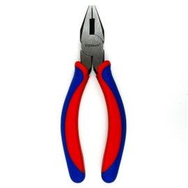 INGDAUM® Combination Pliers, Universal Pliers, Linemann Pliers, Combination Pliers, 160 mm. With Cutting Edge and with Two-Component Handles Red/Blue for Repairs, Assembly, Bending and Cutting