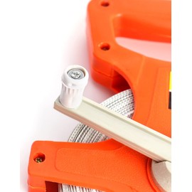 QWORK Open Reel Tape Measure, Fibreglass Surveyors Tape, 50M /165 FT