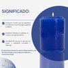 Luz María-Velas 500 grs-Paquete de 4 Velones (Rojo, Azul, Verde,