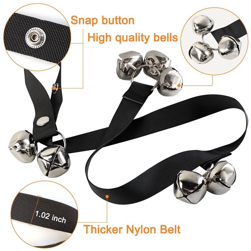 2 Packs of Dog doorbells, Training Adjustable Dog Bells, A