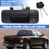 Osompar Exterior Tailgate Handle with Key Lock Cylinder for Toyota