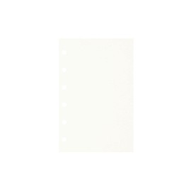 Zelten 3 Pack A7 135 Sheets/270 Pages Blank Loose Leaf Punched Paper Refills Paper for 6 Hole Binder Personal Organizer Diary Notebook Refillable Planner