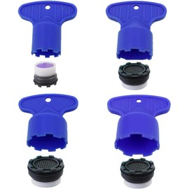 4 Pack (4Size) Sink Cache Faucet Aerator Keys Faucet Aerator Removal Wrench Tools for Mm16.5,18.5,21.5,24