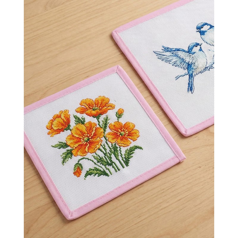 Zplontya Bound Needlepoint Canvas – 3 Pcs 18 Mesh Pink