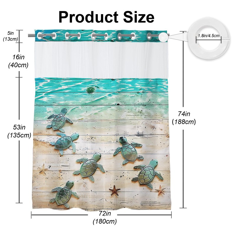 Final Friday Nautical Green Beach Sea Turtle Theme No Hook