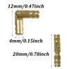 Runseaway 24PCS Invisible Brass Barrel Hinges, 4x20mm Mini Hidden Concealed