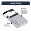 Sea to Summit Travelling Light Neck Wallet RFID, Highrise Grey