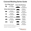 1" x 24' Colored Squared Body Side Molding and Trim