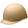 [ミドリ安全] ヘルメット 作業用 FRP製 通気孔付 ズレ防止 SCS1V RA KP付 クリーム