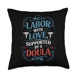 Midwife Postpartum Doula Quote Birth Labor Midwifery Throw Pillow
