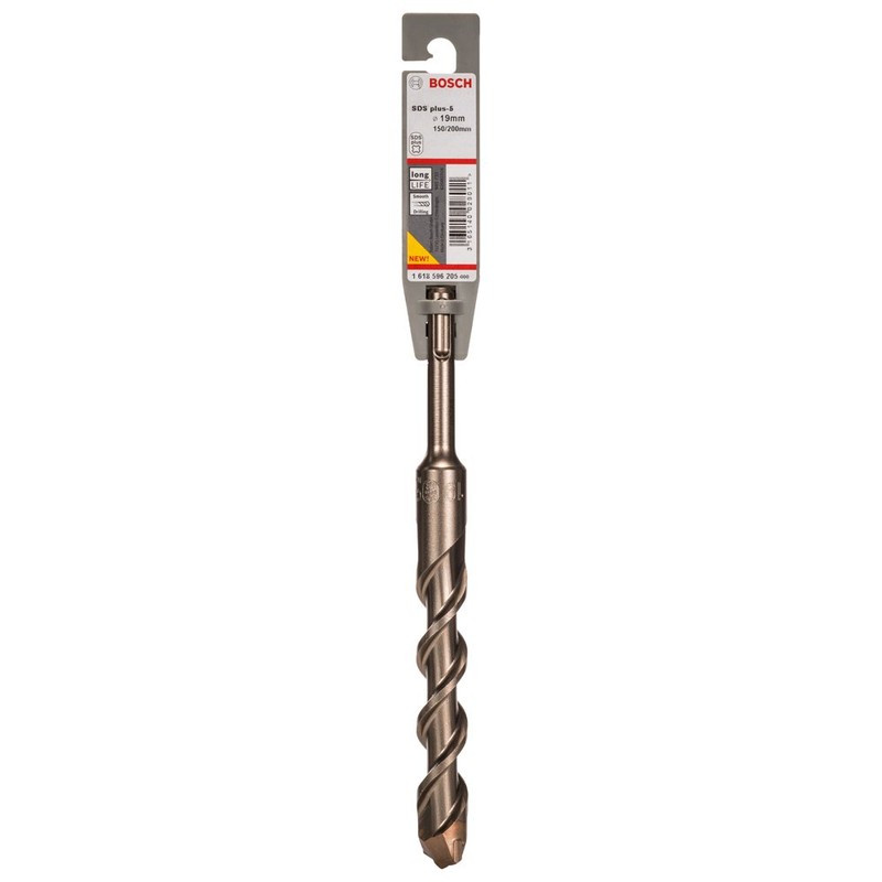 Bosch Accessories 1618596205 SDS-Plus-5 Masonry Drill Bit, 19mm x 150mm