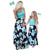 Qin.Orianna Mommy and Me Boho Floral Family Matching Maxi Dress