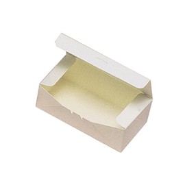 Cotta White Solid Box Japanese Tee in White 7 X 14 X/4.8 cm 996 10 Piece Set of 10