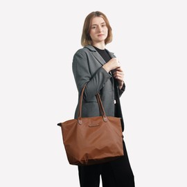 Waterproof Nylon Tote bag for Women Lightweight Designer Handbag with Zipper Stylish and Durable Purse