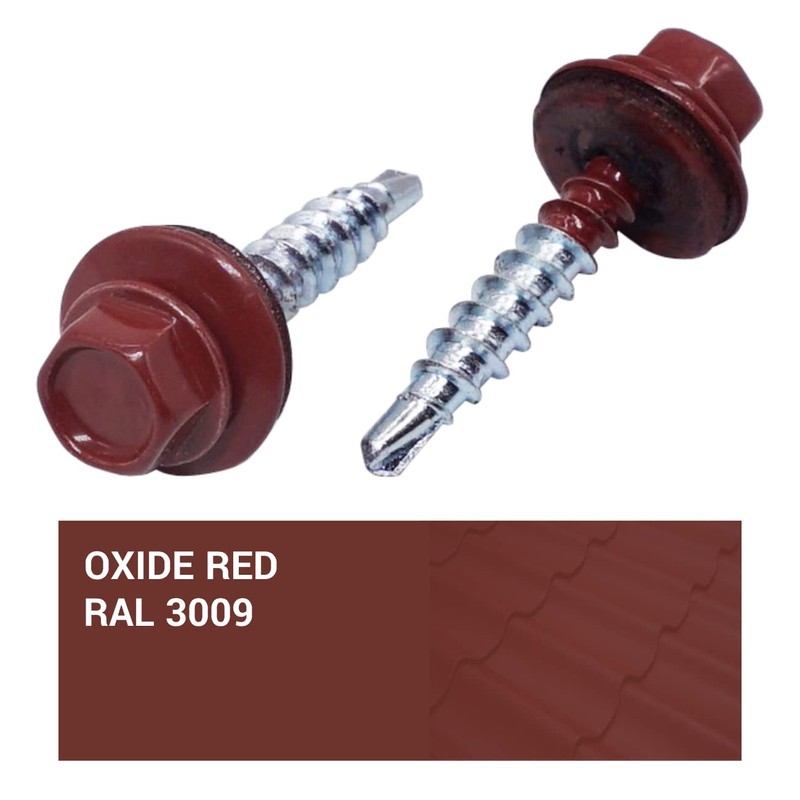 (Pack of 60) Metal Roofing Screws 4.8 x 28 mm