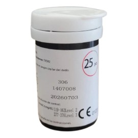 Tiras Reactivas Para Glucómetro Gl582 Checkatek Color Blanco