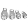 POFET 4 Pcs M15 Stainless Steel Lifting Swivel Single Wheel