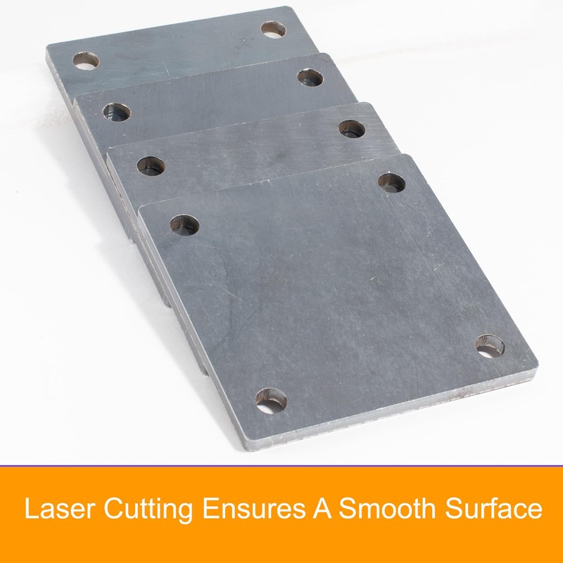 5" x 5" Steel Plate with Holes – 3/16" Thick,