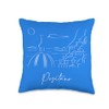 Positano Lineart I Throw Pillow