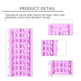 Beaupretty 20 Pcs Self Grip Hair Rollers Plastic Hair Rollers Hairdressing Curlers No Heat Hair Curlers Salon Hair Dressing Curlers Plastic Hairdressing Volume Curlers Hairstyle Tool