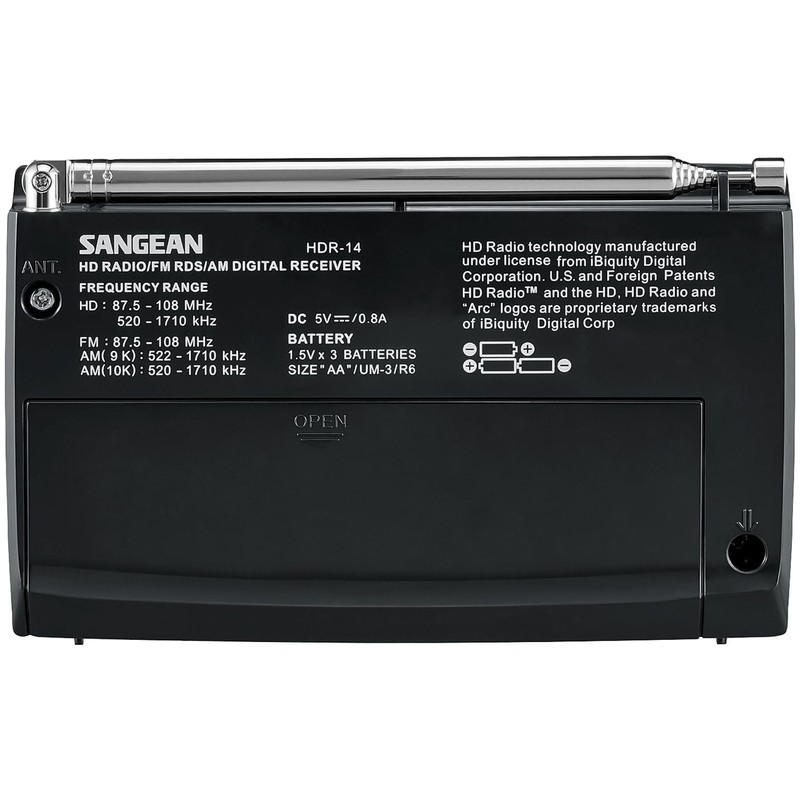 Sangean HDR-14 HD Radio/FM Stereo/AM Portable Radio,