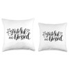 GRATEFUL AND BLESSED Throw Pillow