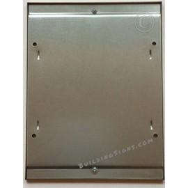 BUILDINGSIGNS.COM Elevator certificate frame 8.5x11 (Lockable !!!, Brushed Gold Stainless Steel - brass, Heavy Duty-commercial use)