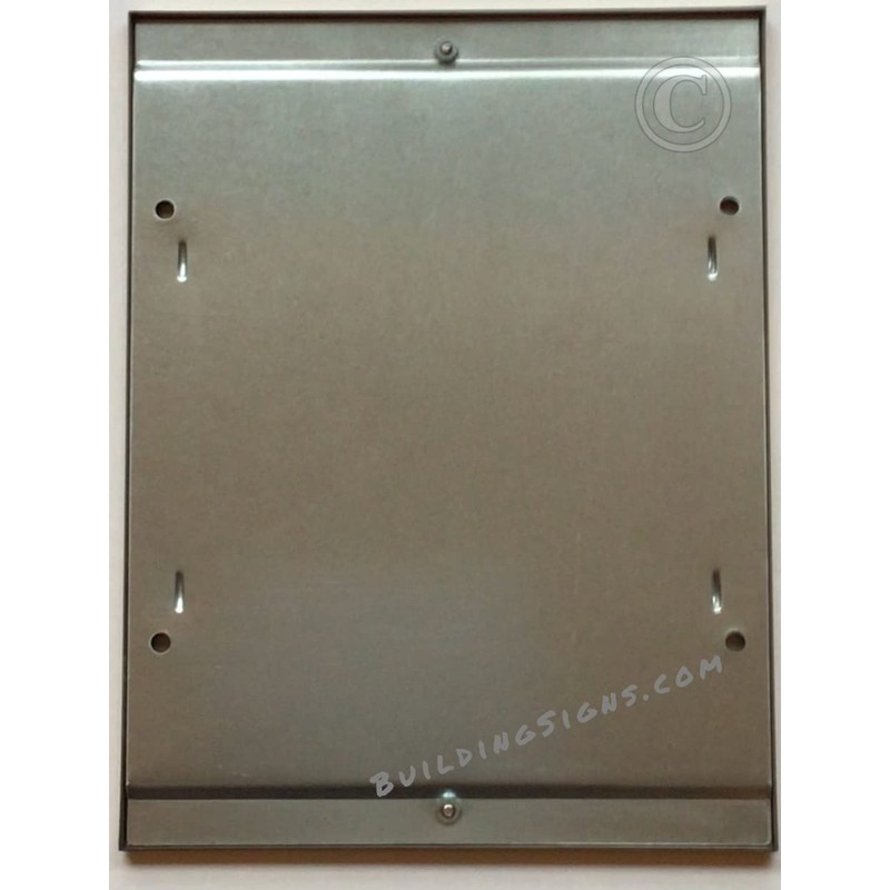BUILDINGSIGNS.COM Elevator certificate frame 8.5x11 (Lockable !!!, Brushed Gold Stainless